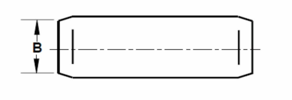 Średnica fazy (maks. „B”)